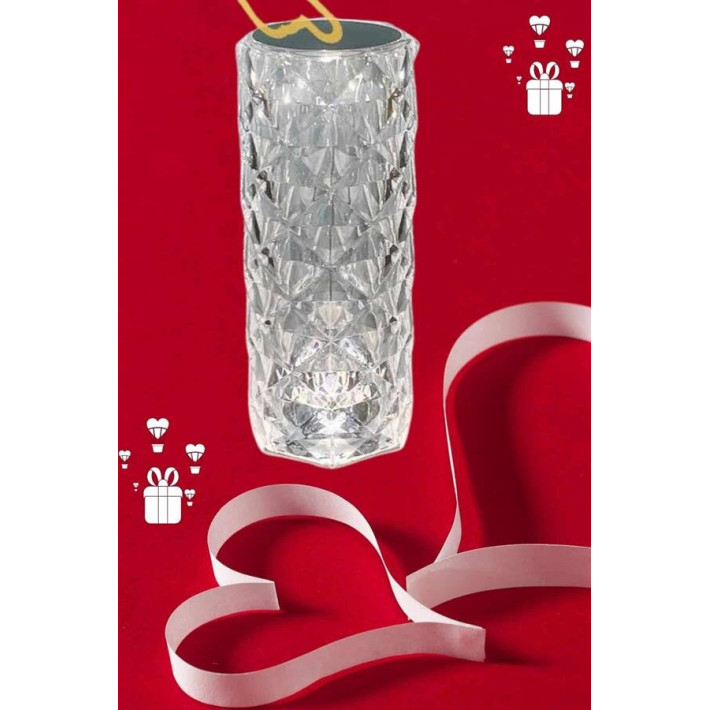 Sevgililer Günü İçin Hediye Kristal Lamba Sevgiliye Hediye USB Şarjlı 