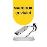 Macbook Pro/air Uyumlu USB Type-C 8 In 1 Hub Dönüştürücü Çevirici Çokl