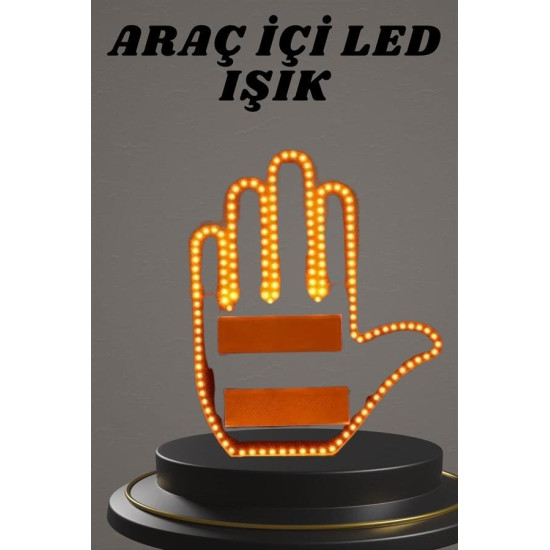 176 LED Amber Renkli El Hareketiyle Kontrol Edilen Motosiklet Dönüş Si