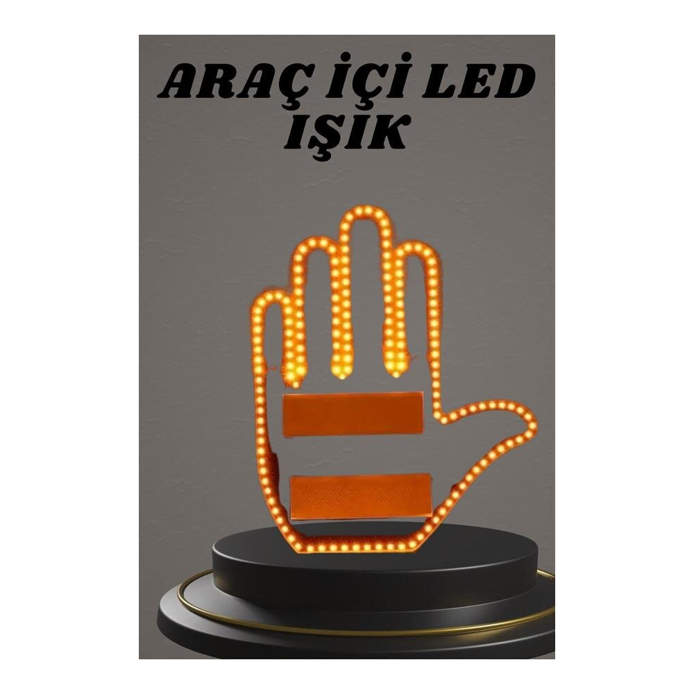 176 LED Amber Renkli El Hareketiyle Kontrol Edilen Motosiklet Dönüş Si