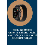 Akıllı Saat Nabız Ölçer Uyku Takibi Adımsayar Alarm ve Hatırlatıcı Çağ