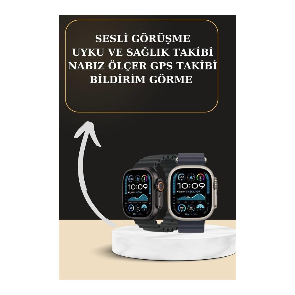 Akıllı Saat Sesli Görüşme Titreşimli GPS Bağlantısı Müzik Dinleme Sosy