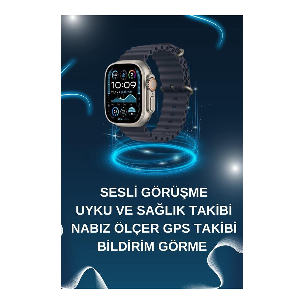 Akıllı Saat Bluetooth Bağlantılı NFC ve GPS Uyumlu Nabız Ölçer Sesli G