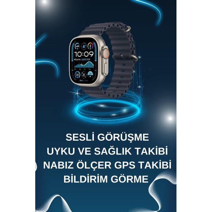 Akıllı Saat Bluetooth Bağlantılı NFC ve GPS Uyumlu Nabız Ölçer Sesli G