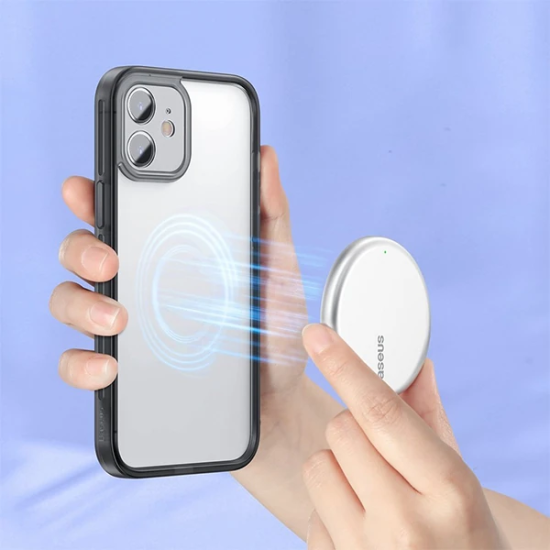 Baseus iPhone 12 6.1 Kamera Lens Koruyuculu Frame Kılıf