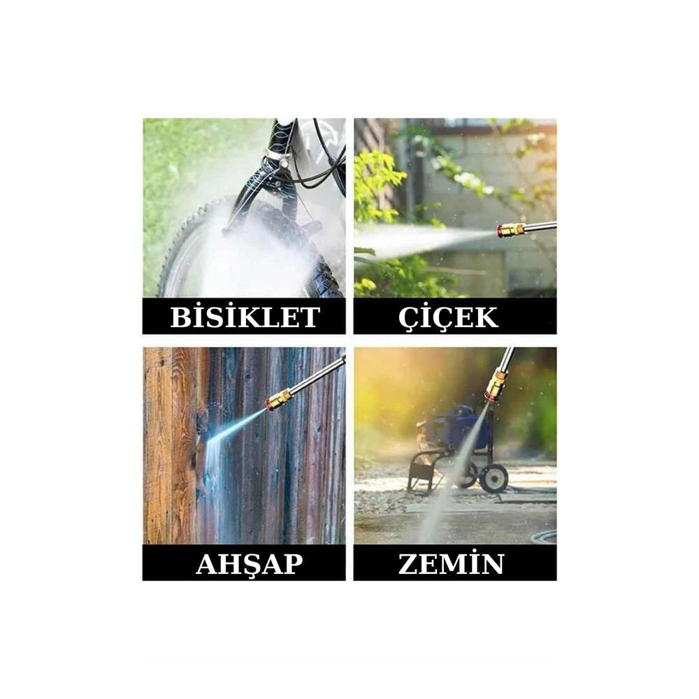 Şarjlı Oto Yıkama Bahçe Sulama Tabancası Makinesi Yüksek Basınçlı