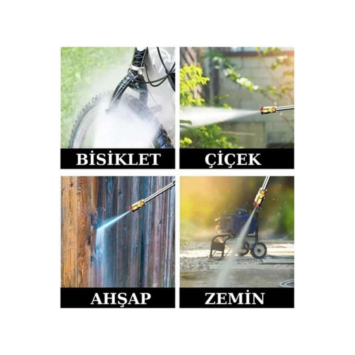 Şarjlı Oto Yıkama Bahçe Sulama Tabancası Makinesi Yüksek Basınçlı