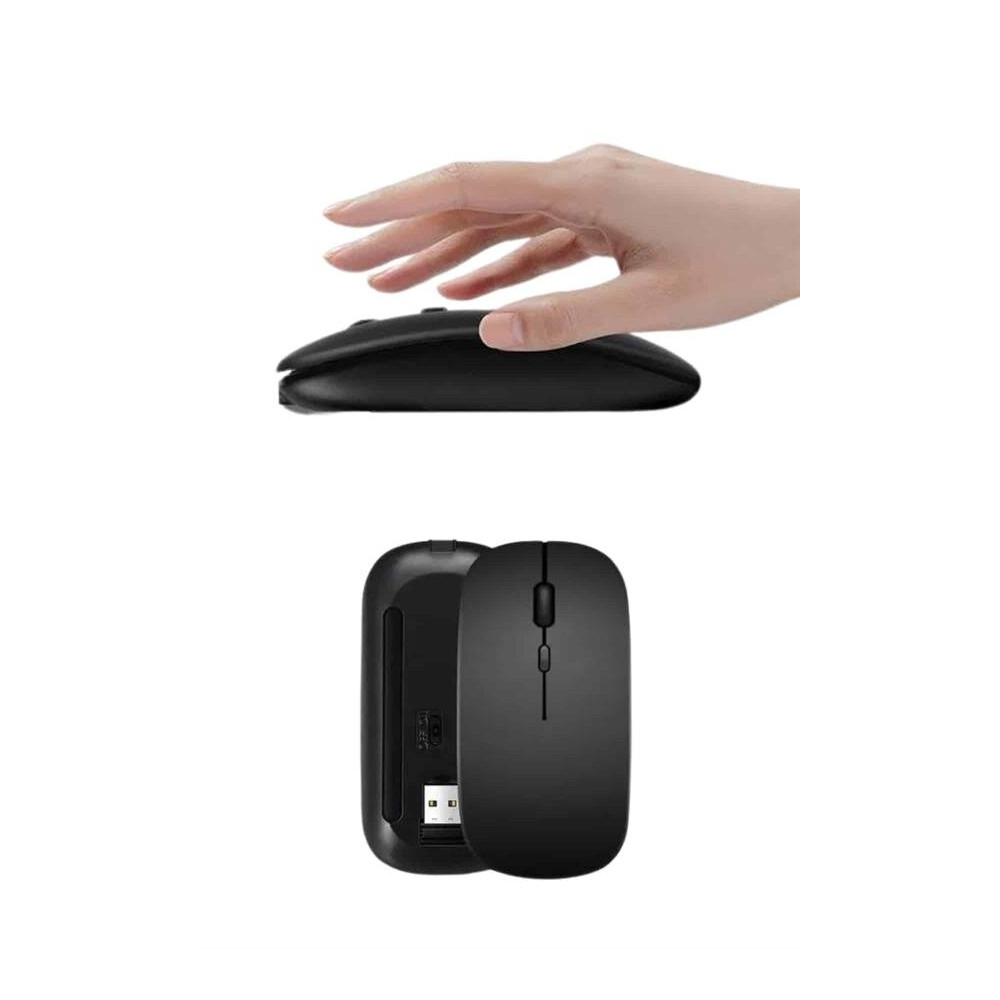 Kablosuz Mouse Fare Şarjlı Bluetooth Wireless Çift Modlu Sessiz