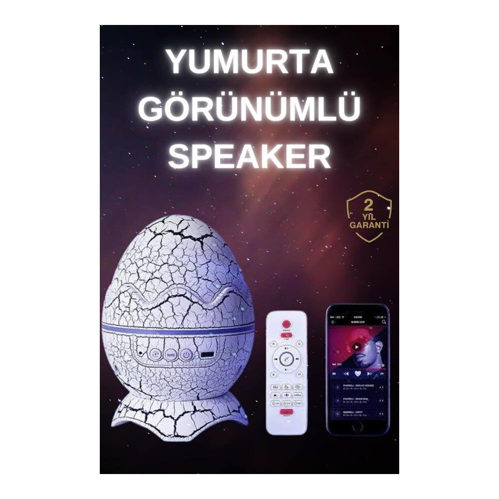 Dinozor Speaker Renk Değiştirme Projeksiyon Modu Bluetooth Hoparlör Ge