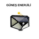 Solar Sensörlü Duvar Lambası Bahçe Lambaso Parlak Beyaz Işık Suya Daya