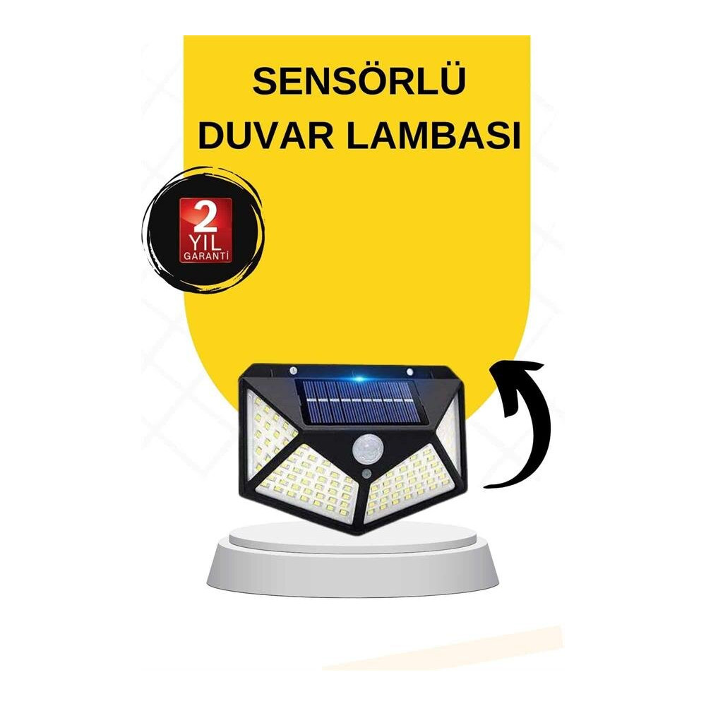Güneş Enerjili Bahçe Lambası 100 Led Bahçe Lambası Bahçe Aydınlatma