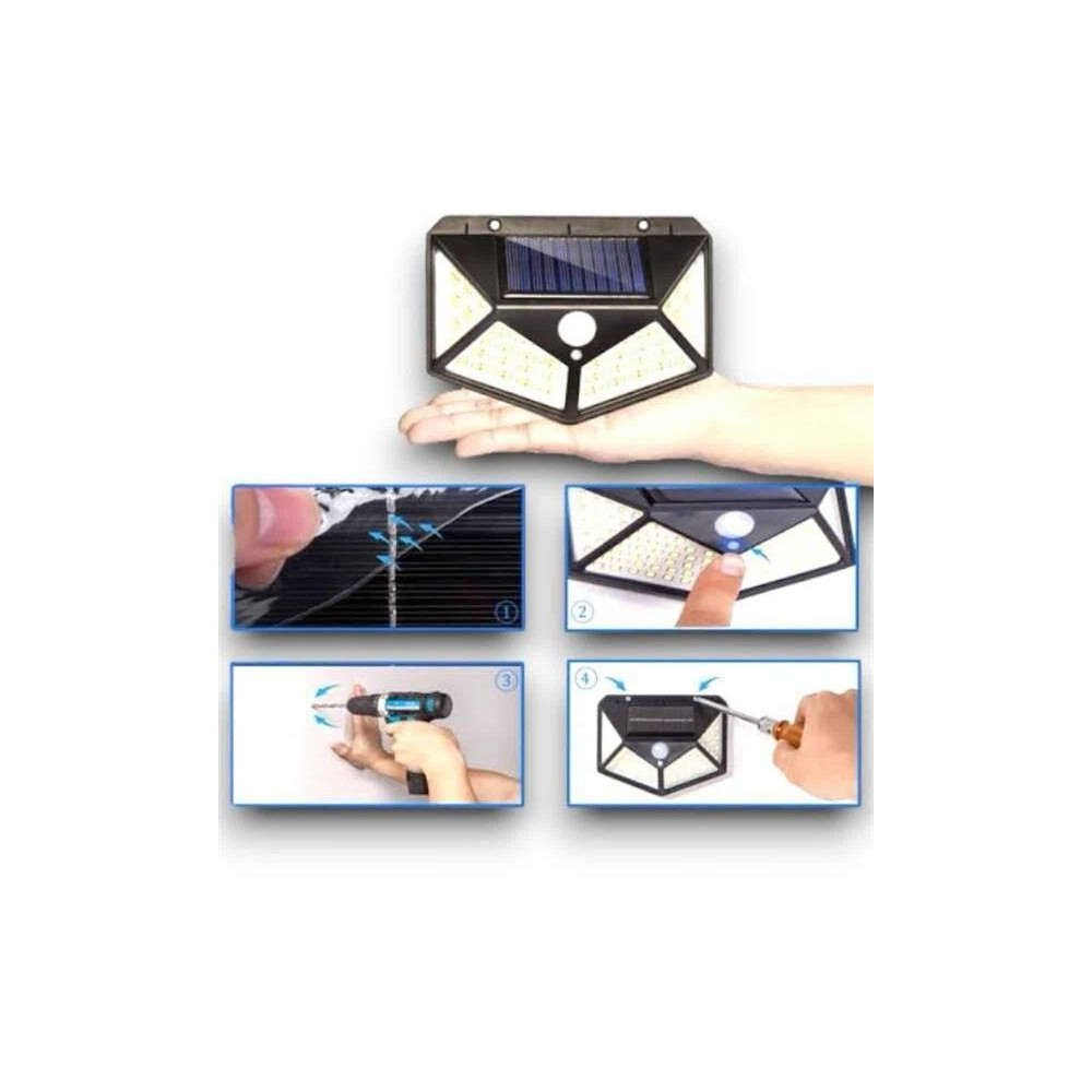 Güneş Enerjili Bahçe Lambası 100 Led Bahçe Lambası Bahçe Aydınlatma