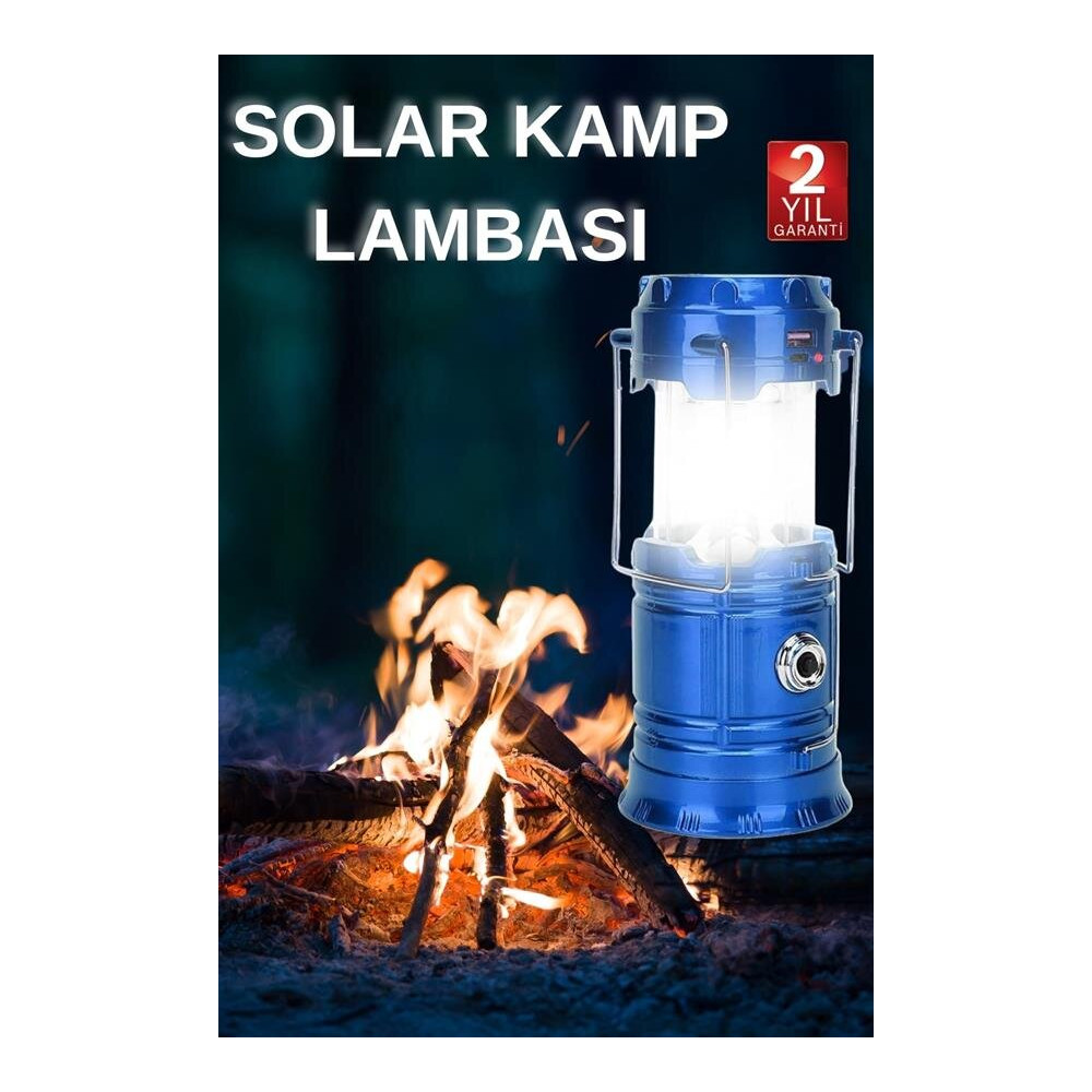 Kamp Lambası El Feneri Askılı Büyük Boy USB Şarjlı Işıldak