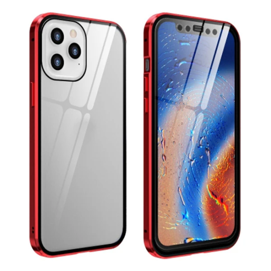 İPhone 12 Pro Mıknatıslı 360 Derece Ön ve Arka Cam Full Korumalı Manye