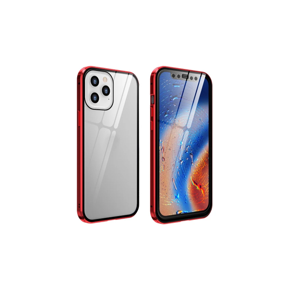İPhone 12 Pro Mıknatıslı 360 Derece Ön ve Arka Cam Full Korumalı Manye