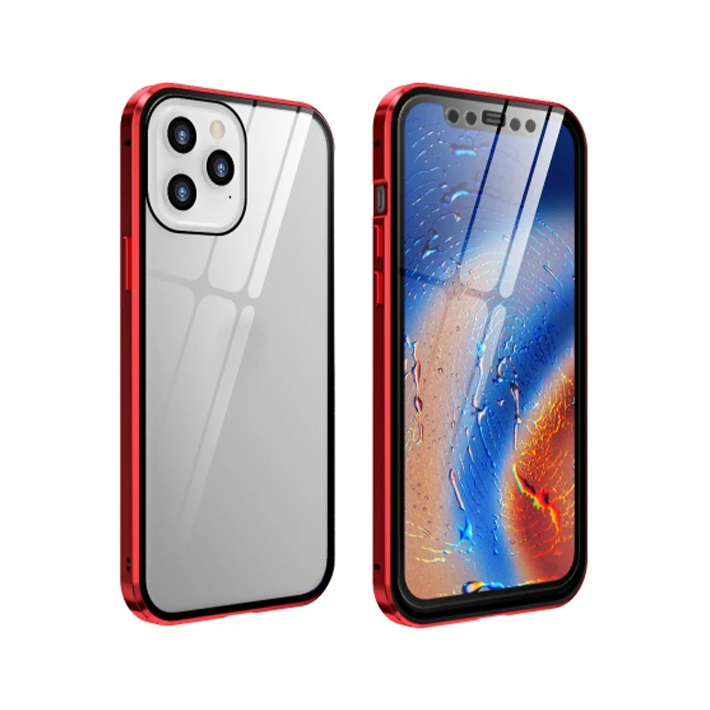 İPhone 12 Pro Mıknatıslı 360 Derece Ön ve Arka Cam Full Korumalı Manye