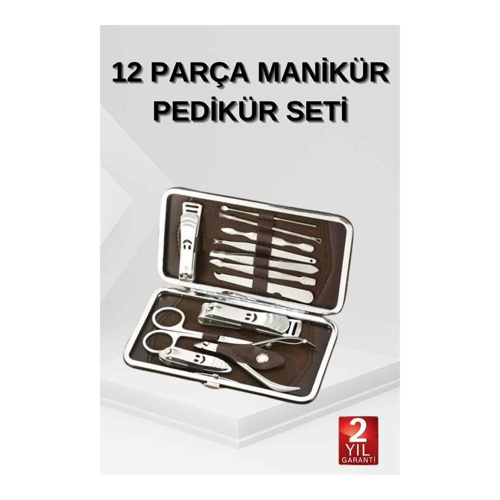 12 Parça El Ayak Temizleme Pense Kir Temizleme Aparatı Kaş Cımbızı