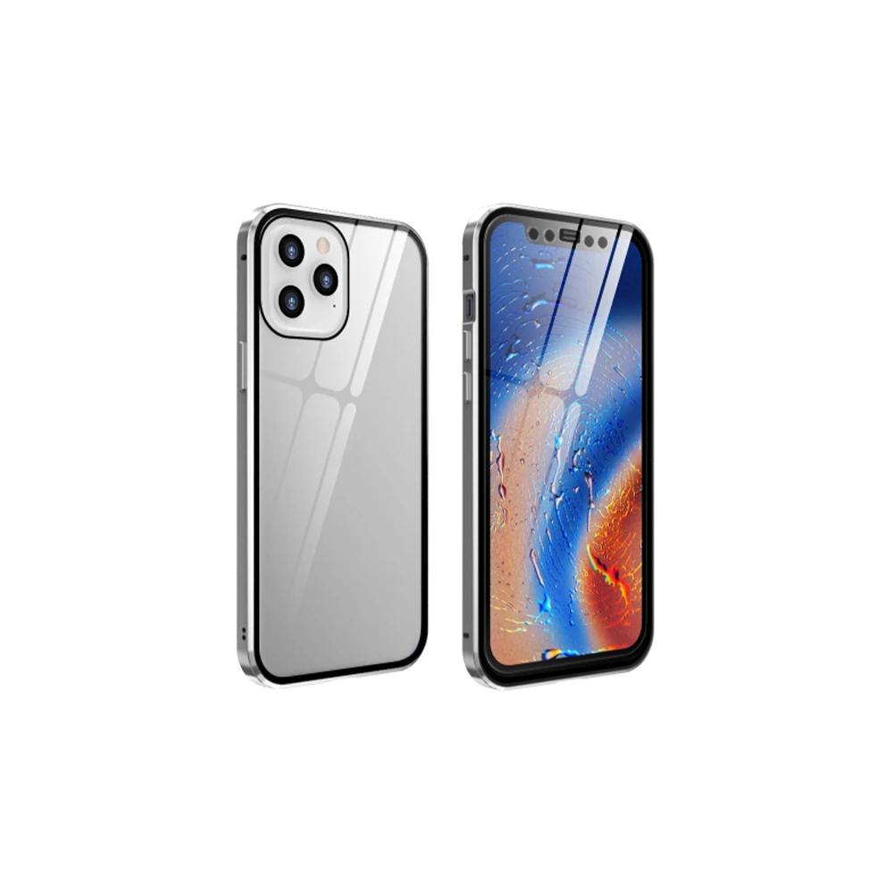 İPhone 12 Pro Mıknatıslı 360 Derece Ön ve Arka Cam Full Korumalı Manye