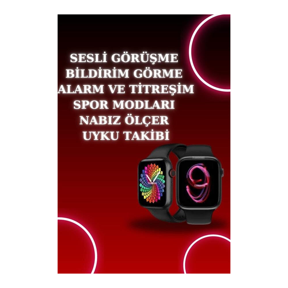 Akıllı Saat Arama Görüşme Bildirim Görme Uyku ve Sağlık Takibi Nabız Ö