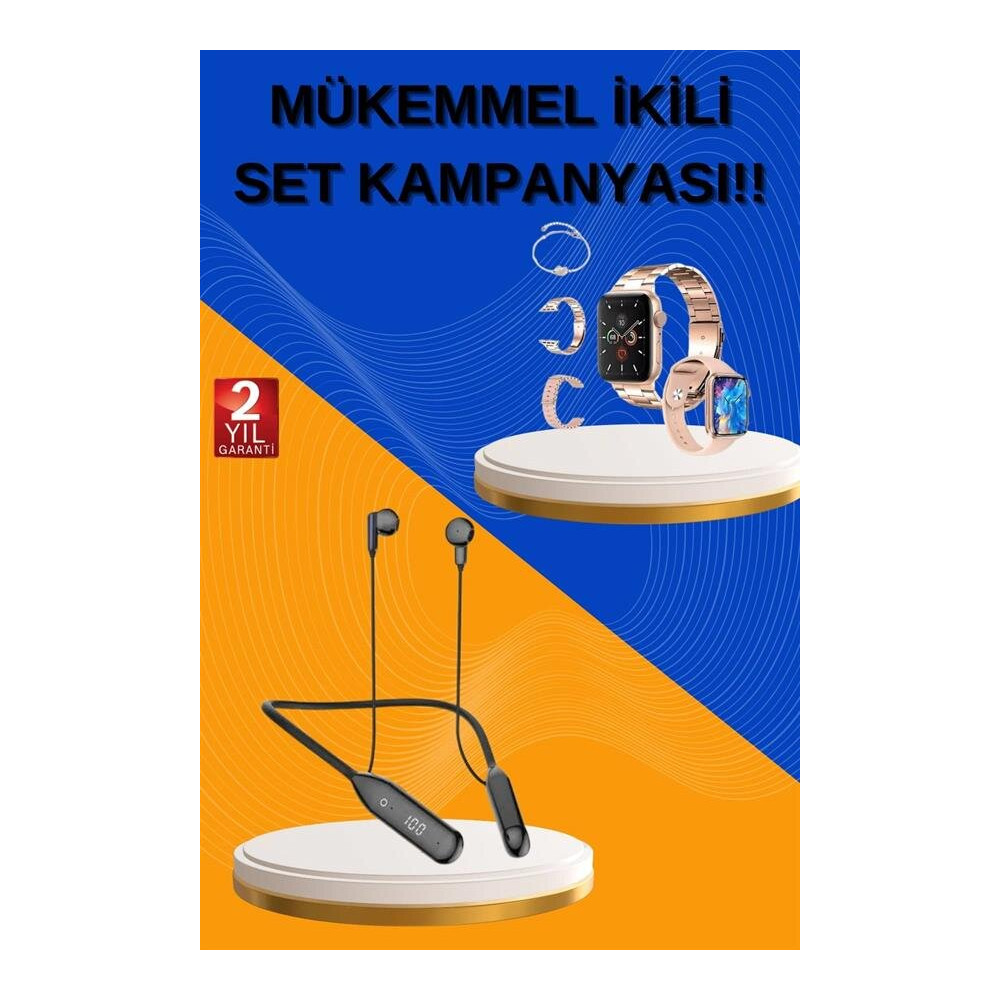 Kablolu Bluetooth Kulaklık ve Kadınlara Özel Bileklik Hediyeli Yeni Ne