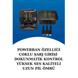Wireless Şarjlı Akıllı Saat ve Dijital Göstergeli Kablosuz Bluetooth K