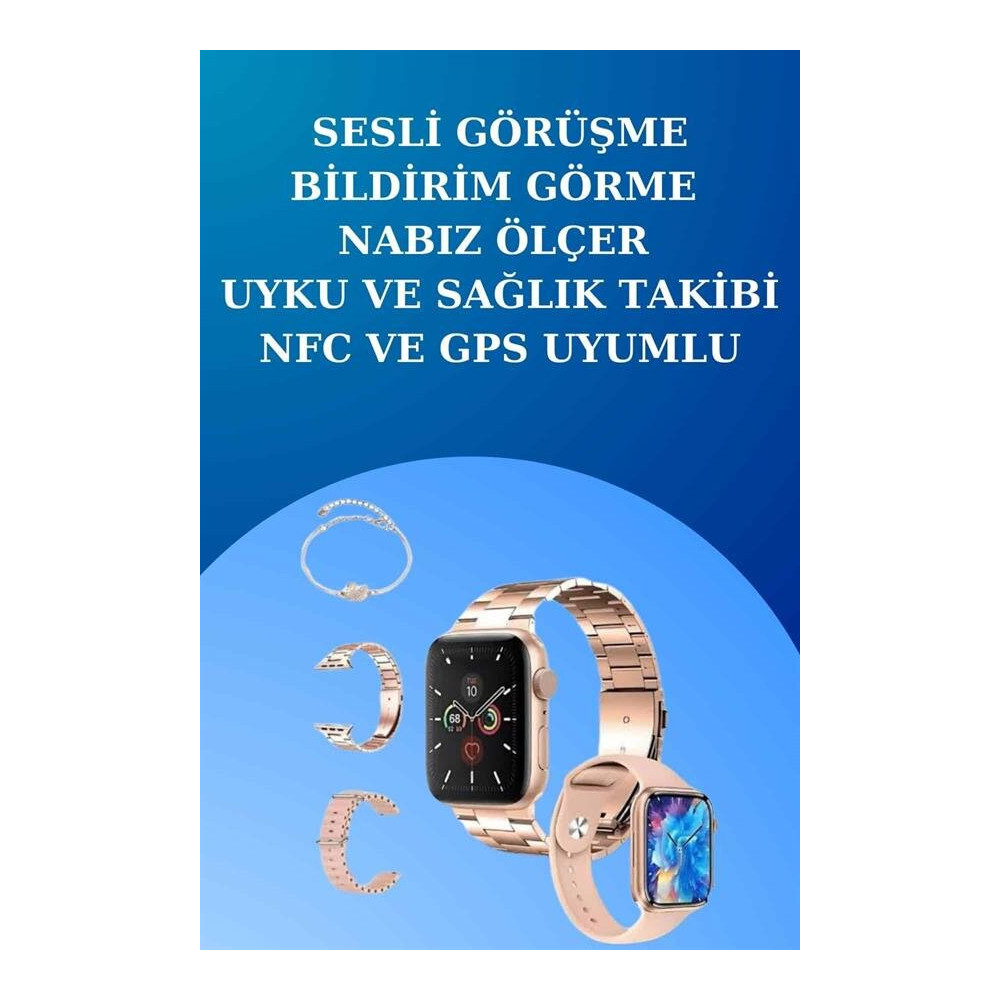 3 Kordonlu Dokunmatik Ekran Akıllı Saat ve 2.Nesil Kablosuz Bluetooth 