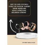 3 Kordonlu Pembe Amoled Ekran Akıllı Saat ve Yeni Nesil Pro Kablosuz B