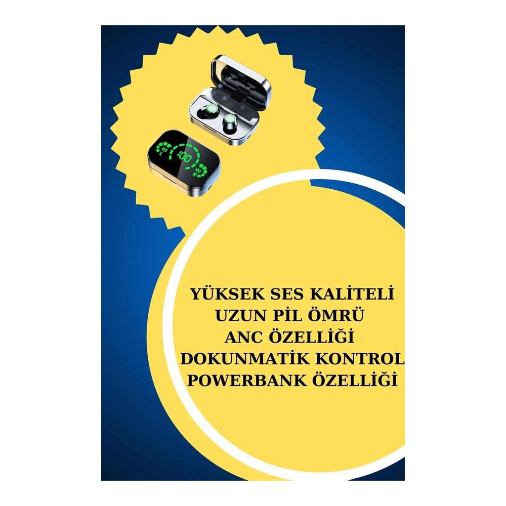 Yeni Nesil Kaliteli Akıllı Saat ve Kablosuz Bluetooth Kulaklık Yüksek 
