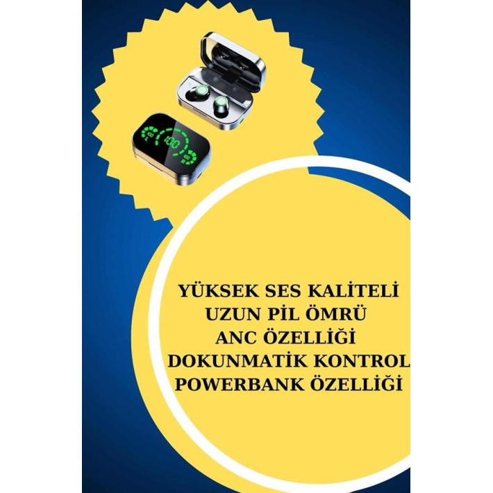 Yeni Nesil Kaliteli Akıllı Saat ve Kablosuz Bluetooth Kulaklık Yüksek 