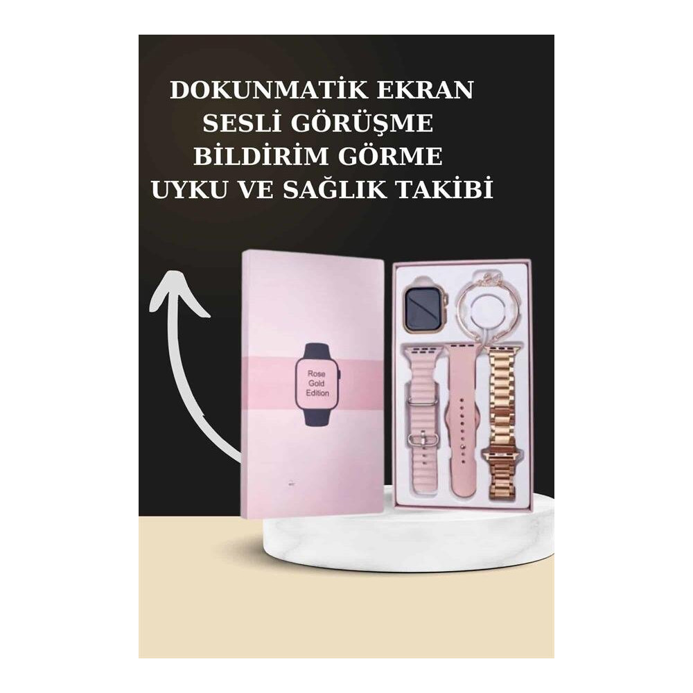 Yeni Nesil Kaliteli Akıllı Saat ve Kablosuz Bluetooth Kulaklık Yüksek 