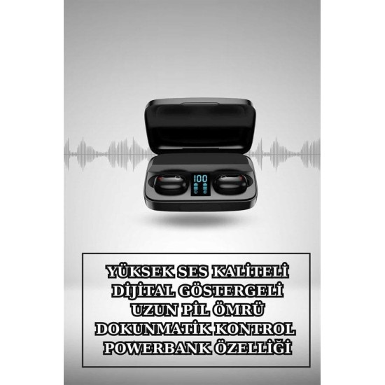 Wireless Şarjlı Pembe Akıllı Saat ve Kablosuz Bluetooth Kulaklık Dokun
