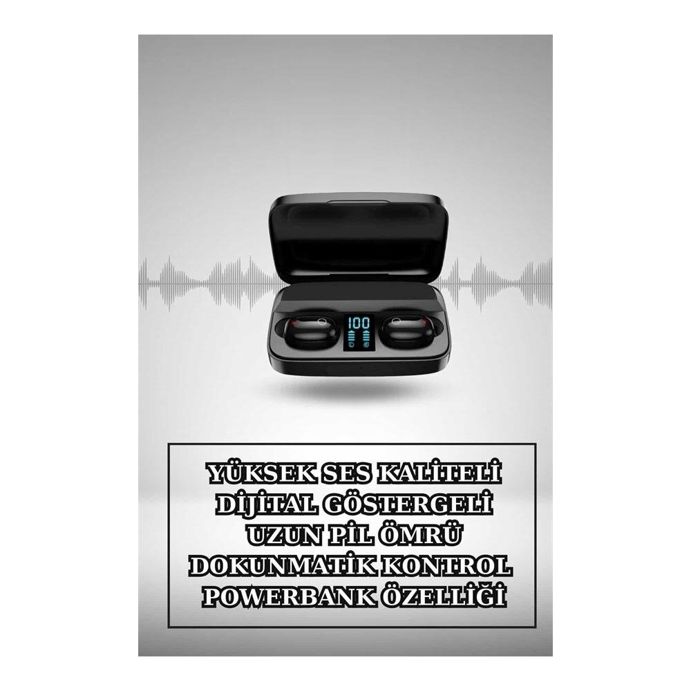 Wireless Şarjlı Pembe Akıllı Saat ve Kablosuz Bluetooth Kulaklık Dokun