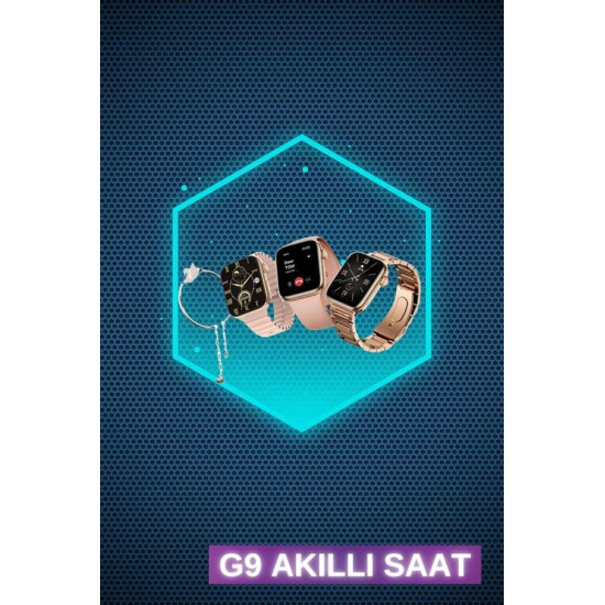 Kadınlar İçin 3 Kordonlu Akıllı Saat ve Dijital Göstergeli Powerbankli