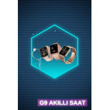 Kadınlar İçin 3 Kordonlu Akıllı Saat ve Dijital Göstergeli Powerbankli