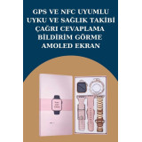 Kadınlar İçin 3 Kordonlu Akıllı Saat ve Dijital Göstergeli Powerbankli
