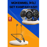 Alarm ve Titreşim Özellikli Akıllı Saat ve Mikrofonlu Kablolu Bluetoot