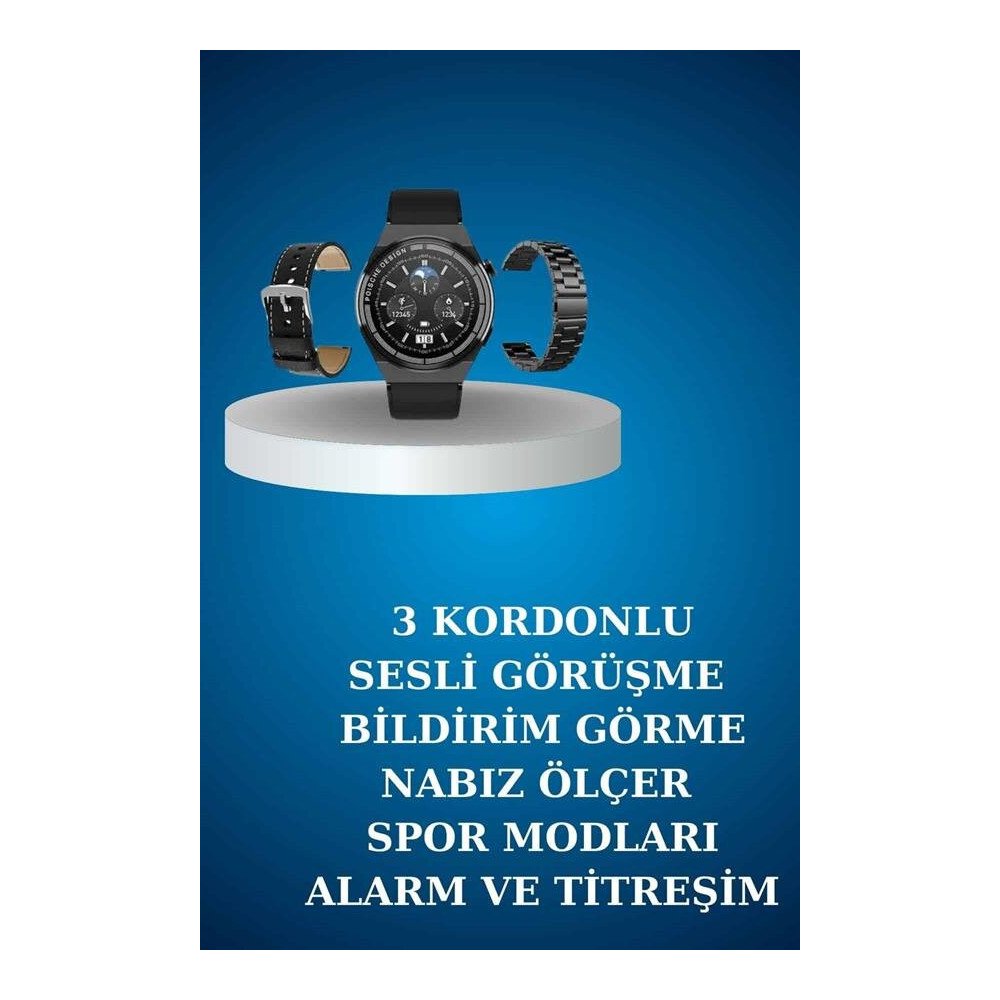 Alarm ve Titreşim Özellikli Akıllı Saat ve Mikrofonlu Kablolu Bluetoot