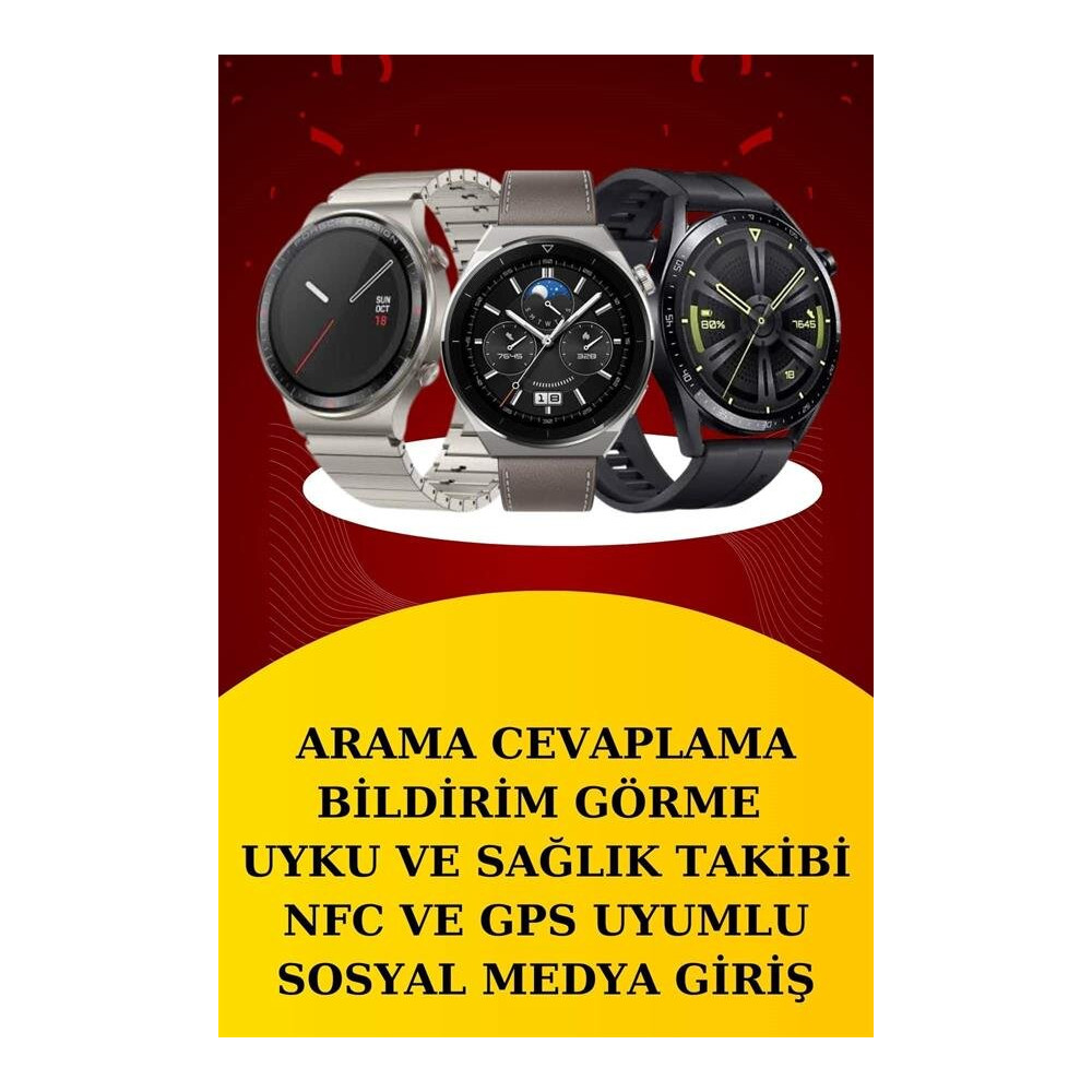 Dijital Göstergeli Bluetooth Kulaklık ve Bildirim Görebilen Akıllı Saa