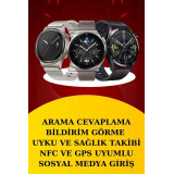 Dijital Göstergeli Bluetooth Kulaklık ve Bildirim Görebilen Akıllı Saa