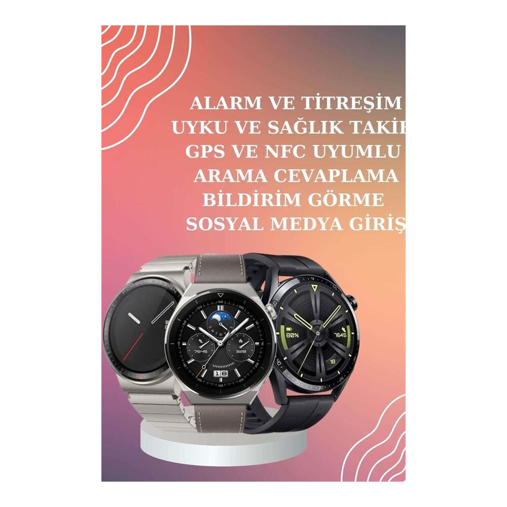 ANC Özellikli Bluetooth Kulaklık ve Amoled Ekran Akıllı Saat Uyku ve S