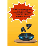 Kablosuz Bluetooth Bağlantılı Kulaklık ve Dokunmatik Ekran Akıllı Saat