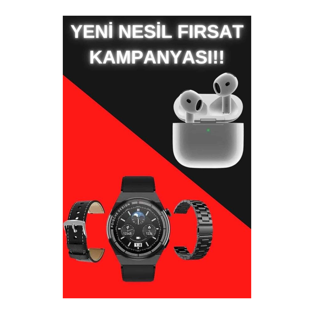 Akıllı Saat ve Kulaklık Seti Bildirim Görme Arama Cevaplama ANC Özelli