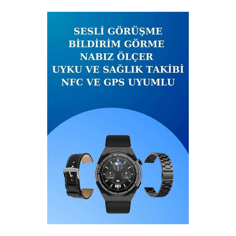Akıllı Saat ve Kulaklık Seti Dokunmatik Ekran 5.0 Bluetooth Bağlantılı