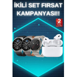 Aynalı Bluetooth Kulaklık Yeni Nesil Akıllı Saat Titreşimli Nabız Ölçe