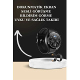 TWS Bluetooth Kulaklık ve Akıllı Saat Uyku Takibi Nabız Ölçer Uzun Pil