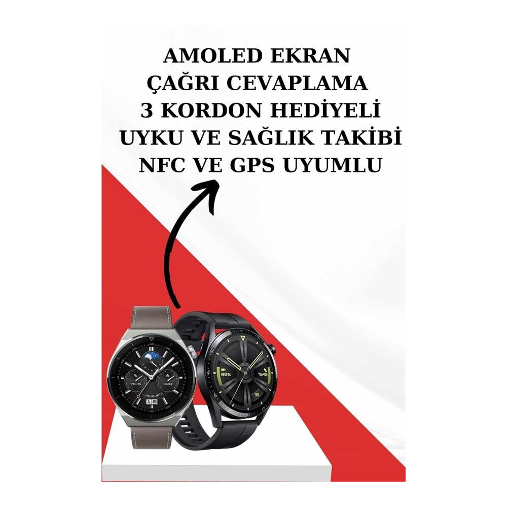 Kablosuz Bluetooth Kulaklık ve Kordon Hediyeli Akıllı Saat Nabız Ölçer