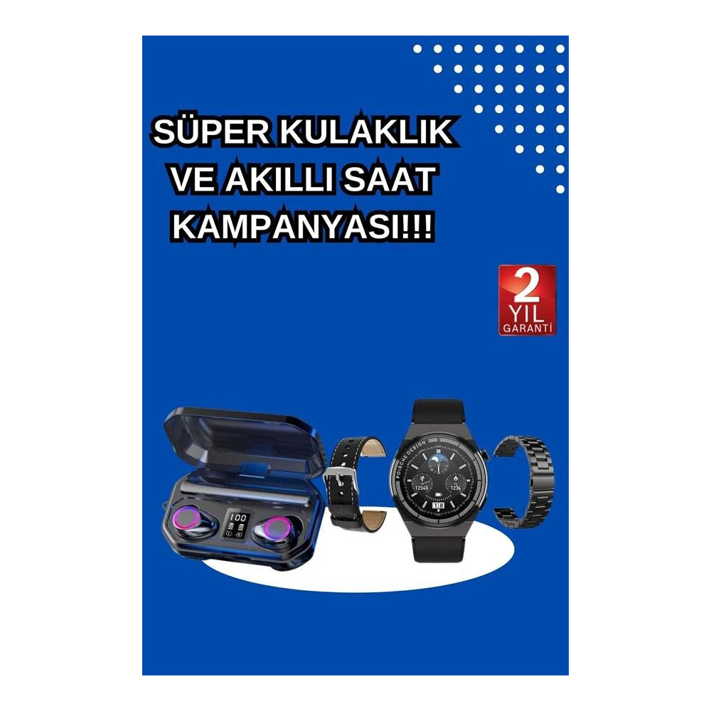 Yeni Nesil Kampanyası Bluetooth Bağlantılı Akıllı Saat ve Kablosuz Kul
