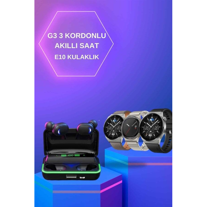 Yeni Nesil Akıllı Saat Ve Bluetooth Kulaklık Titreşim Bildirimleri Uyk