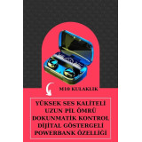 İkili Set Akıllı Saat Ve Bluetooth Kulaklık Kablosuz Uzun Pil Ömrü Spo