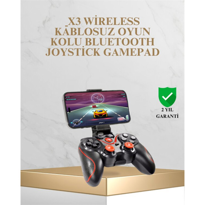 Kablosuz Bluetooth Gamepad PC Android TV Uyumlu Oyun Kumandası